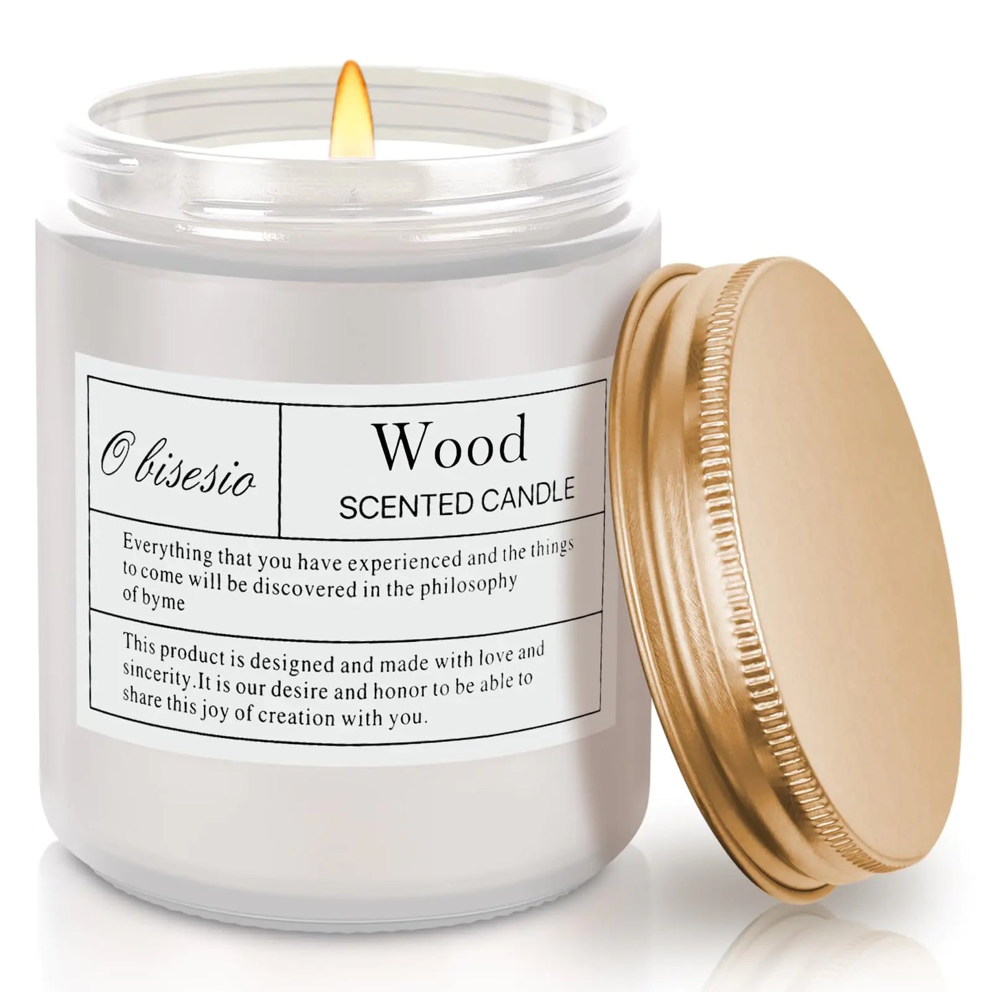 Wood Scented Candle – Fall & Winter Soy Wax Candle